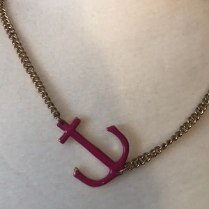 Pink Anchor Necklace